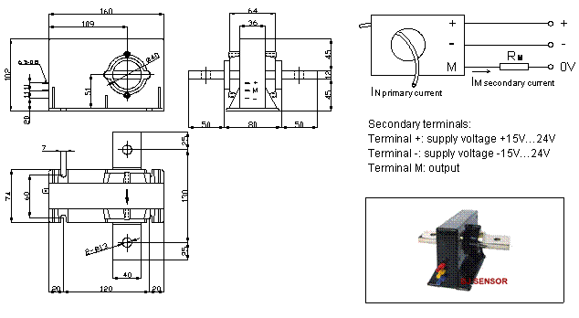   Closed-loop Hall current sensor CHB-1000T